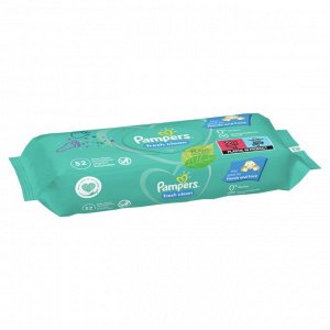 Влажные салфетки для малышей Pampers Fresh Clean, 52 шт