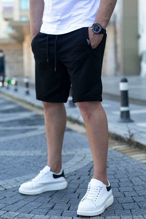 Мужские шорты стандартного кроя с двойными карманами 4842 Черный