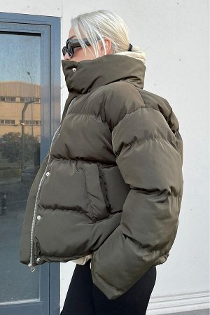 Базовое пальто цвета хаки оверсайз Mg1549 MG1549