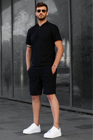Черные мужские шорты стандартного кроя, комплект 6364