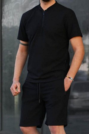 Черные мужские шорты стандартного кроя, комплект 6364