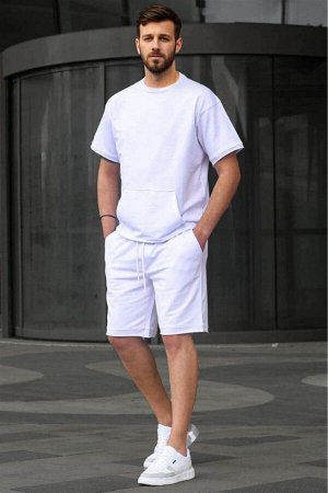 Белый базовый комплект мужских шорт 5921