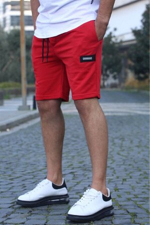 Красные мужские базовые шорты-капри