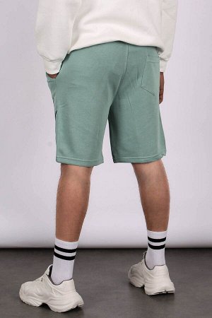 Зеленые мужские шорты обычного кроя 5401
