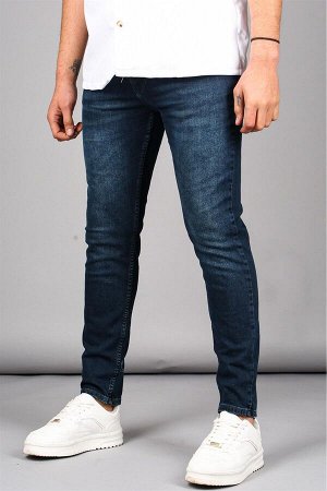 Синие мужские джинсовые брюки Skinny Fit 6338