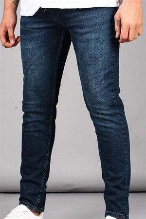 Синие мужские джинсовые брюки Skinny Fit 6338