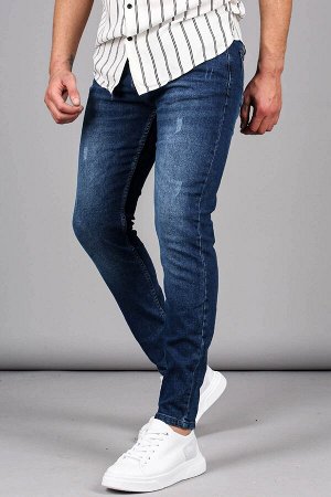 Мужские синие джинсы прямого кроя свободного покроя 6328