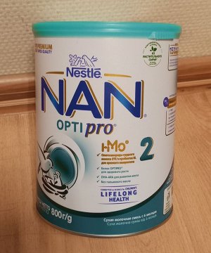 Молочная смесь NAN Optipro 2 от 6 до 12 мес. 800 г