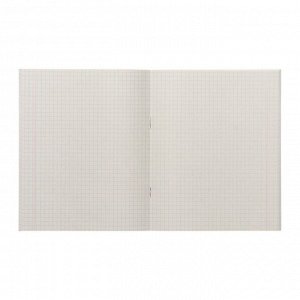 Комплект тетрадей из 4 штук, 48 листов в клетку Calligrata "Абстракция", обложка мелованная бумага, блок №2, белизна 75% (серые листы)