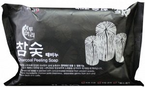 Косметическое Угольное мыло пилинг  Peeling soap 150g - Charcoal