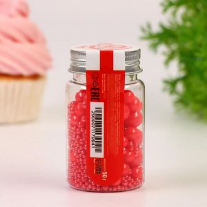 Новогодняя кондитерская посыпка «Выделяйся», красная, 50 г