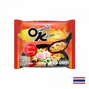 Mama Oriental Kitchen Noodles Hot & Spicy 85g - Тайская лапша горячая и острая