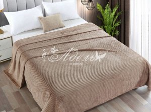 Плед велсофт однотонный Вертикаль(амаретто) Плед велсофт 150*200