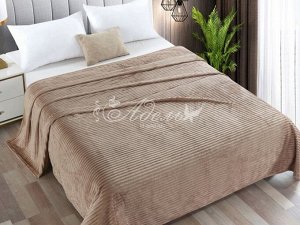Плед велсофт однотонный Вертикаль(амаретто) Плед велсофт 150*200