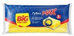 Биг Сити Губки кухонные крупнопористые MAX 3 шт, Big City