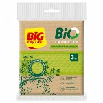 Биг Сити Салфетки влаговпитывающиее BIO 3 шт, Big City