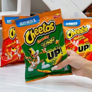 Cheetos Crunchy Cheddar Jalapeno 70g - Японские Кранчи Читос Халапеньо и чедар. Супер кранчи
