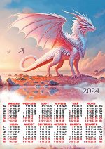 Листовой календарь на 2024 год А2 &quot;Символ года. Повелитель закатов&quot;