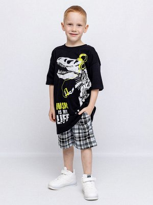Комплект детский футболка с коротким рукавом оверсайз и шорты