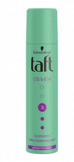 Тафт Лак для волос Taft Объем №3 225мл