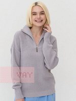 Джемпер женский 5232-41327   6100199 сталь