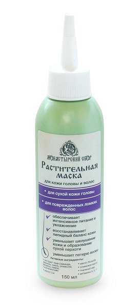 Маска питательная для сухой кожи головы и волос, 150 мл