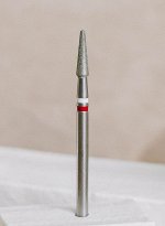 Фреза алмазная SAGITTA White Stripe, конус, красная, 0,25мм, шт, арт. SGT-Ф10