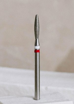 Фреза алмазная SAGITTA White Stripe, пламя закругленное, красная, 0,21мм, шт, арт. SGT-Ф17