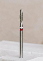 Фреза алмазная SAGITTA White Stripe, пламя закругленное, красная, 0,21мм, шт, арт. SGT-Ф19
