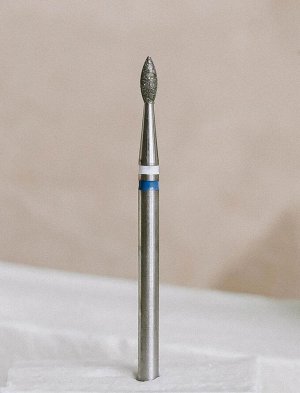 Фреза алмазная SAGITTA White Stripe, капля, синяя, 0,18мм, шт, арт. SGT-Ф24