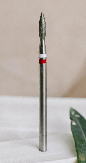Фреза алмазная SAGITTA White Stripe, пламя, красная, 021мм, шт, арт. SGT-Ф13