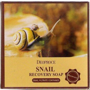 Deoproce Восстанавливающее мыло с муцином улитки Snail Recovery Soap, 100 гр