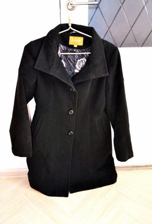 Пальто женское классическое черное