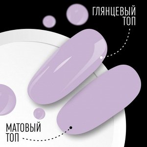 Гель лак для ногтей, однотонный, 3-х фазный, 8мл, LED/UV, цвет сиреневый (103)