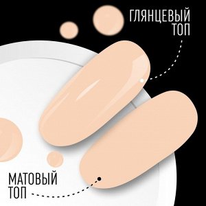 Гель лак для ногтей, однотонный, 3-х фазный, 8мл, LED/UV, цвет нюдовый (04)