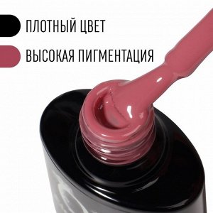 Гель лак для ногтей, однотонный, 3-х фазный, 8мл, LED/UV, цвет розовый (87)
