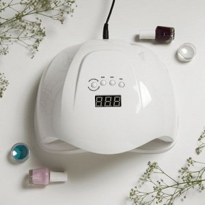 Лампа для маникюра Luazon LUF-02, UV/LED, 36 диодов, 54 Вт, таймер, 220 В, белая