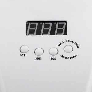 Лампа для маникюра Luazon LUF-02, UV/LED, 36 диодов, 54 Вт, таймер, 220 В, белая