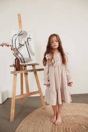 Платье для девочки Таисия сливочно-пудровый 146-152