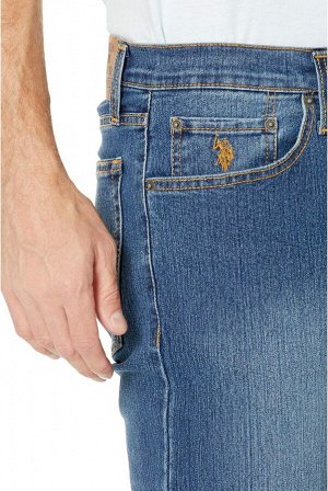 U.S. POLO ASSN. Stretch Slim Straight Five-Pocket Denim Jeans