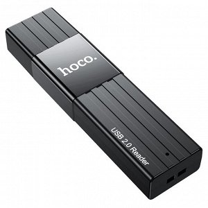 Кард ридер Hoco Mindful 2 в 1 USB 2.0