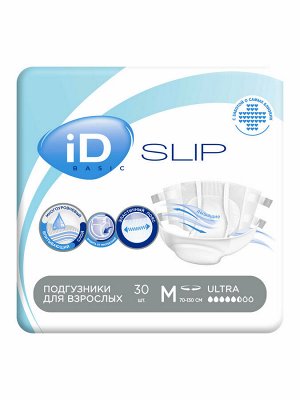 Подгузники для взрослых iD Slip Basic Ultra (М) (70-120) №30