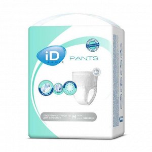 Подгузники-трусы  для взрослых iD Basic Pants (М) 80-110см №10