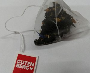 Чай Gutenberg чёрный ароматизированный в пирамидке "Божественный" 1\100