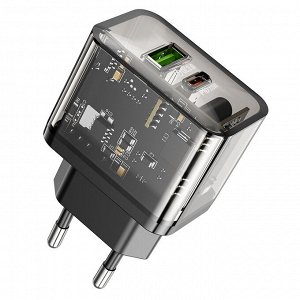 Сетевое зарядное устройство Hoco N34 20W / Зарядное устройство / Зарядка для телефона / Адаптер сетевой