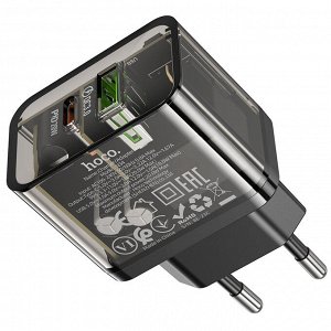 Сетевое зарядное устройство Hoco N34 20W / Зарядное устройство / Зарядка для телефона / Адаптер сетевой