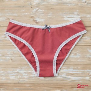 Женские трусы TOPANTY 1001-P1, BIKINI, 1 шт., ТЕРРАКОТОВЫЙ