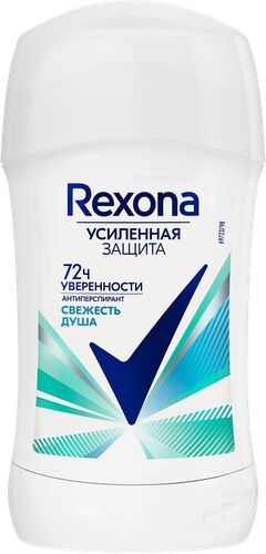 Дезодорант-антиперспирант стик женский REXONA Свежесть душа, 40мл