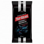 Салфетки влажные Top Gear для кожи с натуральным воском 25 шт.