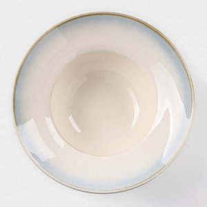 Тарелка фарфоровая для пасты Magistro «Пэвэти», 800 мл, d=19,5 см, цветолубой